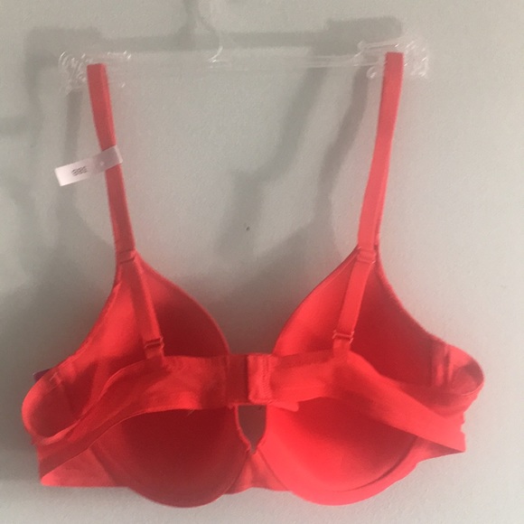 Ambrielle Lightly Lined T-Shirt Bra Flame Scarlet - Picture 5 of 6